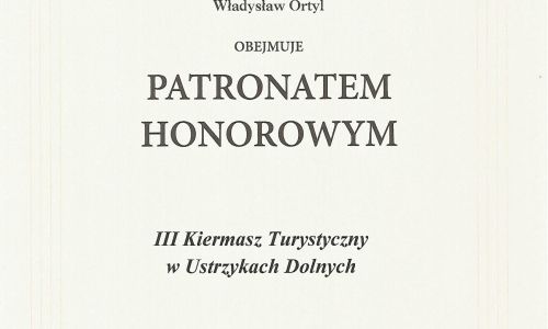 III Kiermasz Turystyczny - Patronat